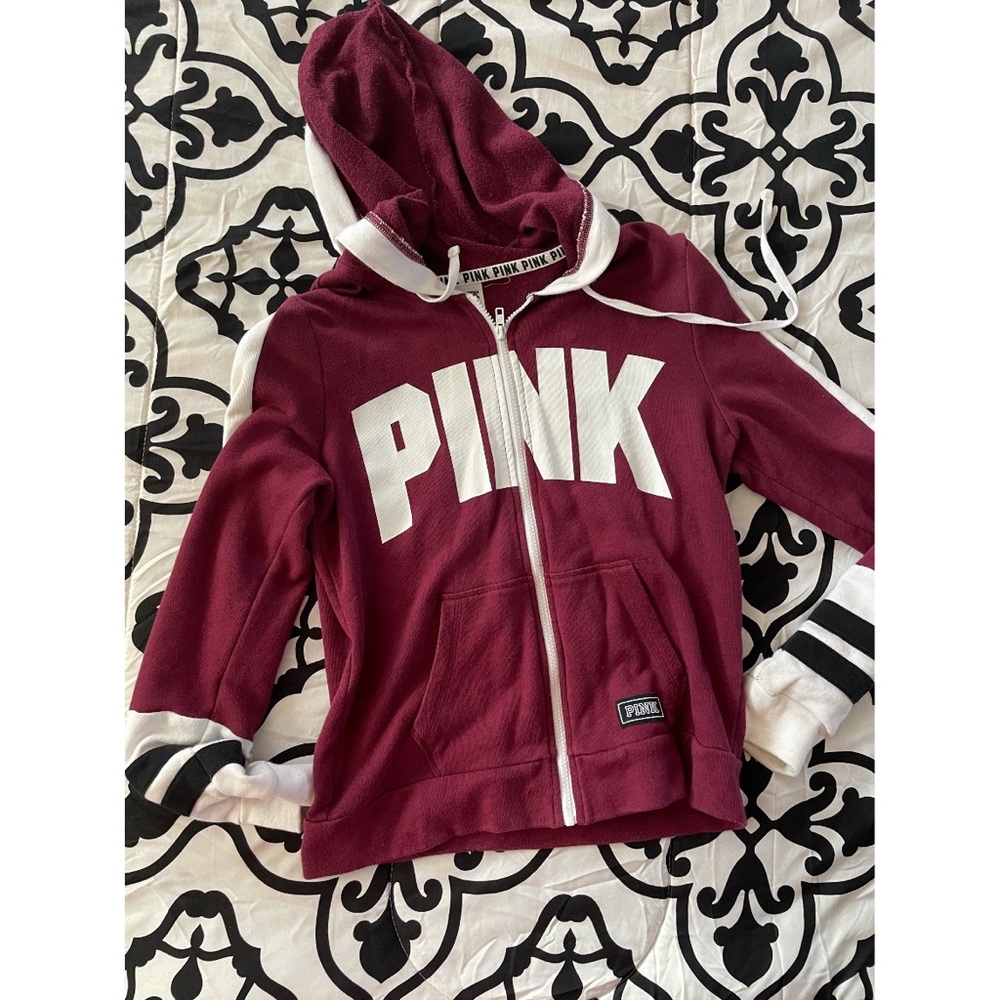 “PINK” Zip up Jacket Hoodie